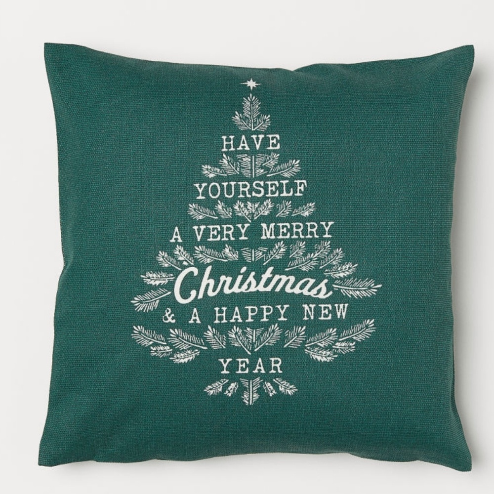 NWT H&M HOME LINE CHRISTMAS PILLOW COVER